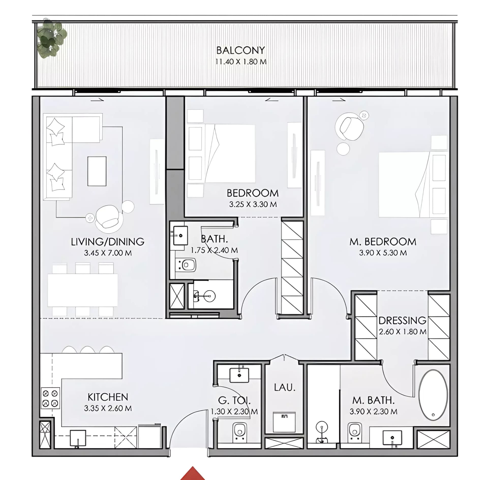 1 Bedroom Apartment